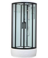 Душевая кабина Timo Standart Black 80*80*220  (T-6680B) T-6680B