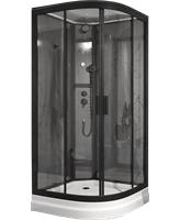 Душевая кабина Timo Premium ILMA Black 90*90*222 (ILMA909B) ILMA909B