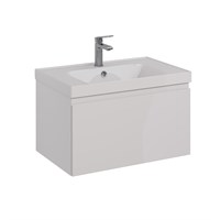 Тумба под раковину Lemark Veon Mini 70 см, подвесная, цвет белый глянец, LM02VM70T LM02VM70T