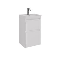 Тумба под раковину Lemark Combi 45 см, подвесная/напольная, цвет белый глянец, LM03C45T LM03C45T