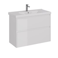 Тумба под раковину Lemark Combi 100 см, подвесная/напольная, цвет белый глянец, LM03C100T LM03C100T