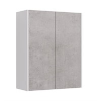 Шкаф Lemark Combi 60 см, подвесной, корпус белый глянец, фасад бетон матовый, LM03C60SH-Beton LM03C60SH-Beton