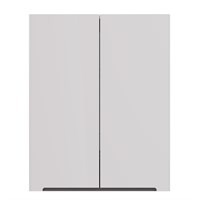 Шкаф Lemark BUNO 60 см подвесной, 2-х дверный, цвет корпуса, фасада: Белый глянец (LM04B60SH)