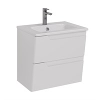 Тумба под раковину Lemark Miano 60 см, подвесная, цвет белый глянец, LM06M60T LM06M60T