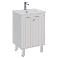 Тумба под раковину Lemark Romance 60 см, подвесная/напольная, цвет белый глянец, LM07R60T LM07R60T