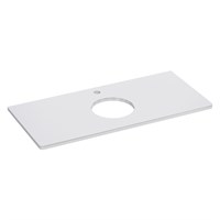 Столешница Lemark Olivia 100 см, МДФ, стекло, цвет белый глянец, LM08OL100S LM08OL100S