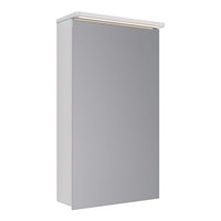 Шкаф зеркальный Lemark Zenon 45 х 80 см, левый, с LED-подсветкой, теплый свет, цвет корпуса белый глянец, LM45ZS-Z LM45ZS-Z