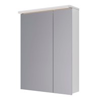 Шкаф зеркальный Lemark Zenon 60 х 80 см, подвесной, с LED-подсветкой, теплый свет, цвет корпуса белый глянец, LM60ZS-Z LM60ZS-Z