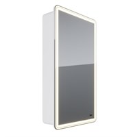 Зеркальный шкаф Lemark Element 45 х 80 см, с подсветкой, белый матовый, правый, LM45ZS-E LM45ZS-E