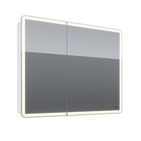 Зеркальный шкаф Lemark Element 100 х 80 см, с подсветкой, белый матовый, LM100ZS-E LM100ZS-E