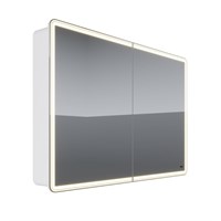 Зеркальный шкаф Lemark Element 120 х 80 см, с подсветкой, белый матовый, LM120ZS-E LM120ZS-E