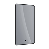 Зеркало Lemark Mioblack 50 х 80 см, с подсветкой, с подогревом, рама черная, LM50ZM-black LM50ZM-black