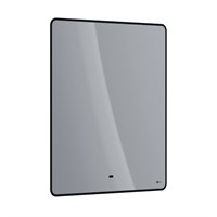 Зеркало Lemark Mioblack 70 х 80 см, с подсветкой, с подогревом, рама черная, LM70ZM-black LM70ZM-black