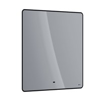 Зеркало Lemark Mioblack 80 х 80 см, с подсветкой, с подогревом, рама черная, LM80ZM-black LM80ZM-black