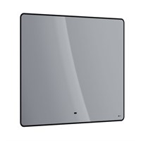 Зеркало Lemark Mioblack 100 х 80 см, с подсветкой, с подогревом, рама черная, LM100ZM-black LM100ZM-black