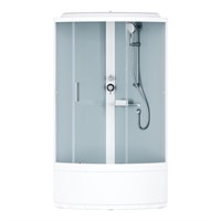 W88C-401A-090WT X-Joy Deep кабина душевая  90x90, 1/4 круга,  профиль белый, стекло прозрачное W88C-401A-090WT