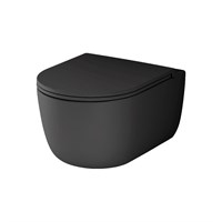 DX86C1700MBSC Sirius подвесной унитаз безободковый с сиденьем микролифт, черн мат DX86C1700MBSC