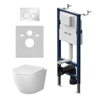 I012710.0101 MasterFit инсталляция для подвесного унитаза с клавишей ProC L, бел глянц IS90101.801900