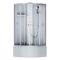 W94C-401A-090MT X-Joy Deep кабина душевая  90x90, 1/4 круга,  профиль мат.хром, стекло прозрачное W94C-401A-090MT