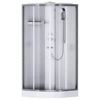 W94C-401-090MT X-Joy кабина душевая  90x90, 1/4 круга,  профиль мат.хром, стекло прозрачное W94C-401-090MT
