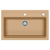 Мойка кухонная Alveus Granital Atrox 40 Beige-G55 790х500х195 с сифоном, бежевая 1140445