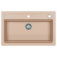 Мойка кухонная Alveus Granital Atrox 40 Terra-G22 790х500х195 с сифоном, бежевая 1140444