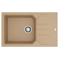 Мойка кухонная Alveus Granital Record 40 Beige-G55 780х480х180 с сифоном, бежевая 1144465