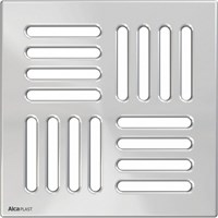 Решетка ALCAPLAST 143х143 мм нержавеющая сталь MPV009 MPV009