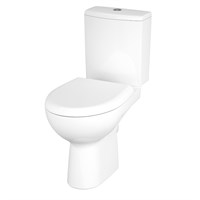 Унитаз-компакт Cersanit Nature Clean On KO-NTR011-3/5-COn-DL-w с горизонтальным выпуском белый S-KO-NTR011-3/5-COn-DL-w