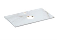 Столешница Cersanit STONE из керамогранита Aura 80x45x2 светло-серый сатиновый 63854