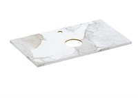 Столешница Cersanit STONE из керамогранита Life 80x45x2 белый сатиновый 63855