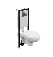Унитаз с инсталляцией комплект Cersanit NATURE CO DPL EO, BLACK, LEON 64230 64230