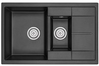 Кухонная мойка Granula GR-7802 7802sv, шварц 7802, ШВАРЦ