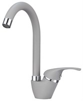 Смеситель Granula GR-1024 1024al, для кухонной мойки, алюминиум 1024, АЛЮМИНИУМ
