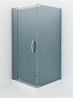 Душевой уголок Alex Baitler 90x90 AB244-90 профиль, Хром стекло тонированное AB244-90