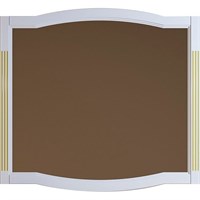 Зеркало Opadiris Лаура 100 Z0000007091 Белое матовое с золотой патиной Z0000007091