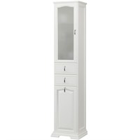 Шкаф пенал Opadiris Риспекто 40 L 00-00005838 с бельевой корзиной Белый матовый 00-00005838