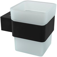 Стакан Lemark Smooth Line, 9732014, держатель черный матовый 9732014