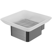 Мыльница Lemark Smooth Line, 9746018, держатель PVD графит 9746018