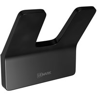 Крючок Lemark Smooth Line, 9712005, двойной, черный матовый 9712005