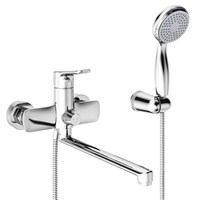 Смеситель Lemark Selena LM0851С, для ванны, с душевым гарнитуром, хром LM0851С