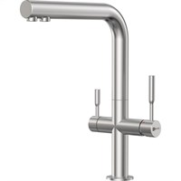 Смеситель для кухонной мойки Lemark Expert LM5063S, с подключением к фильтру с питьевой водой, сталь LM5063S
