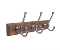 Планка с тремя крючками Bronze de Luxe FOREST 10708C, матовый хром 10708C