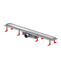 W02SC-U11-080-04SB PrimeFlow Трап для душа линейный универс затвор Tile 80см цвет сталь мат W02SC-U11-080-04SB