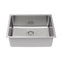 Мойка кухонная Paulmark Yuni YU54-BS, 54 см, нержавеющая сталь, цвет брашированная нержавеющая сталь YU54-BS
