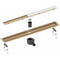 Душевой лоток Timo Drain System 70 DS230207/17 с решеткой Золото матовое / под плитку DS230207/17