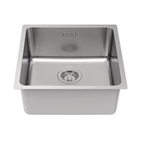 Мойка кухонная Paulmark Yuni YU44-BS, 44 см, нержавеющая сталь, цвет брашированная нержавеющая сталь YU44-BS