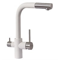 Смеситель для кухни с выдвижным изливом и подключением фильтра Florentina КРИСТАЛЛ 333.32H.2123.201, жасмин 333.32H.2123.201