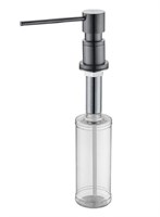 Дозатор встраиваемый для жидкого мыла Paulmark Kraft D003-GM, вороненая сталь D003-GM