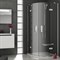 Душевой уголок полукруглый Ravak SmartLine SMSKK4-90 хром+транспарент (3S277A00Y1) 3S277A00Y1 - фото 212573